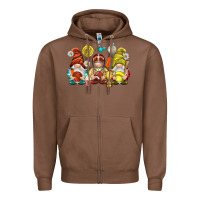Chestnut sports gnomies Zipper Hoodie - NancyCooperArtShop