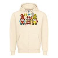 Sandshell sports gnomies Zipper Hoodie - NancyCooperArtShop