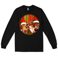 Black Christmas Cow, Long Sleeve Tee - Jasminsmagicworld
