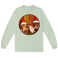 Matcha Christmas Cow, Long Sleeve Tee - Jasminsmagicworld