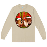 Mushroom Christmas Cow, Long Sleeve Tee - Jasminsmagicworld