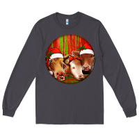 Smoke Christmas Cow, Long Sleeve Tee - Jasminsmagicworld
