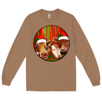 Toasted Coconut Christmas Cow, Long Sleeve Tee - Jasminsmagicworld