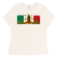Bone lady of guadalupe mexican flag Ladies Tee - JahusDesignShop