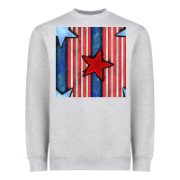 Heather Grey 4th of july stars and stripes seamless pattern Heavyweight Sweatshirt - BundleAndBundleShop