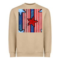 4th Of July Stars And Stripes Seamless Pattern Heavyweight Sweatshirt | Teevron