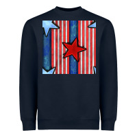 Navy 4th of july stars and stripes seamless pattern Heavyweight Sweatshirt - BundleAndBundleShop