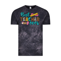 Cloud Black best teacher ever Vintage Tee - BundleAndBundleShop