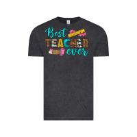 Vintage Black best teacher ever Vintage Tee - BundleAndBundleShop