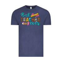 Vintage Denim best teacher ever Vintage Tee - BundleAndBundleShop