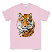 Bubblegum Pink Tiger Head Classic Tee - LillyAllenDesigns