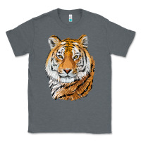 Charcoal Heather Tiger Head Classic Tee - LillyAllenDesigns