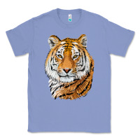 Colony Blue Tiger Head Classic Tee - LillyAllenDesigns