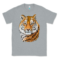 Heather Grey Tiger Head Classic Tee - LillyAllenDesigns