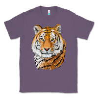 Lavender Tiger Head Classic Tee - LillyAllenDesigns