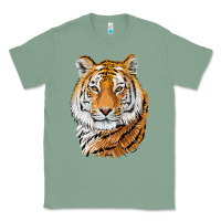 Sage Tiger Head Classic Tee - LillyAllenDesigns