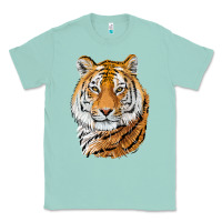 Seafoam Tiger Head Classic Tee - LillyAllenDesigns
