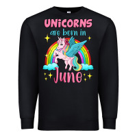 Black unicorns are born in june Premium Sweatshirt - Jasminsmagicworld