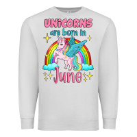 Dove Grey unicorns are born in june Premium Sweatshirt - Jasminsmagicworld