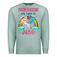 Seafoam unicorns are born in june Premium Sweatshirt - Jasminsmagicworld