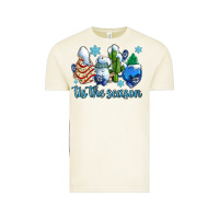 Vintage Arctic tis the season christmas tree  cake winter and snowman Vintage Tee - AdoDesignShop