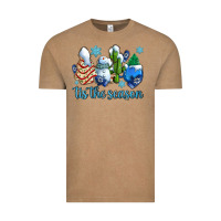 Vintage Coffee tis the season christmas tree  cake winter and snowman Vintage Tee - AdoDesignShop