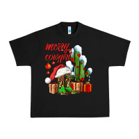 Black merry cowgirl  boots and cactus with gifts Urban Heavy Tee - AdoDesignShop