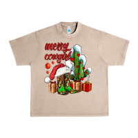French Oak merry cowgirl  boots and cactus with gifts Urban Heavy Tee - AdoDesignShop