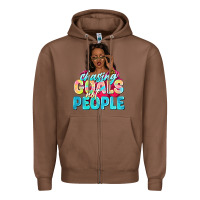 Chestnut chasing goals not people Zipper Hoodie - NancyCooperArtShop
