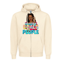 Sandshell chasing goals not people Zipper Hoodie - NancyCooperArtShop