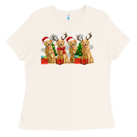 Bone golden dogs with christmas Ladies Tee - Zillion Design Studio
