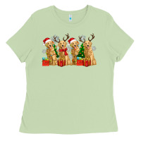 Matcha golden dogs with christmas Ladies Tee - Zillion Design Studio