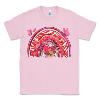 Bubblegum Pink valentines day rainbow with heart Classic Tee - NancyCooperArtShop