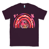 Plum valentines day rainbow with heart Classic Tee - NancyCooperArtShop