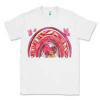 White valentines day rainbow with heart Classic Tee - NancyCooperArtShop