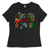 Black christmas spirit activite Ladies Tee - Zillion Design Studio