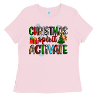 Bubblegum Pink christmas spirit activite Ladies Tee - Zillion Design Studio