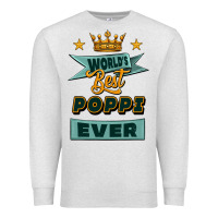 Oatmeal Heather world's best poppi ever Premium Sweatshirt - Jasminsmagicworld