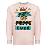 Pale Pink world's best poppi ever Premium Sweatshirt - Jasminsmagicworld