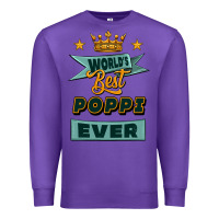 Purple world's best poppi ever Premium Sweatshirt - Jasminsmagicworld