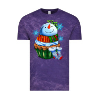 Cloud Purple snowman cupcake Vintage Tee - AdoDesignShop