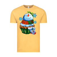 Vintage Mustard snowman cupcake Vintage Tee - AdoDesignShop