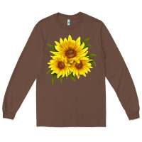 Chestnut maximillian perennial sunflower Long Sleeve Tee - LillyAllenDesigns