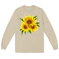 Mushroom maximillian perennial sunflower Long Sleeve Tee - LillyAllenDesigns