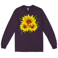 Plum maximillian perennial sunflower Long Sleeve Tee - LillyAllenDesigns