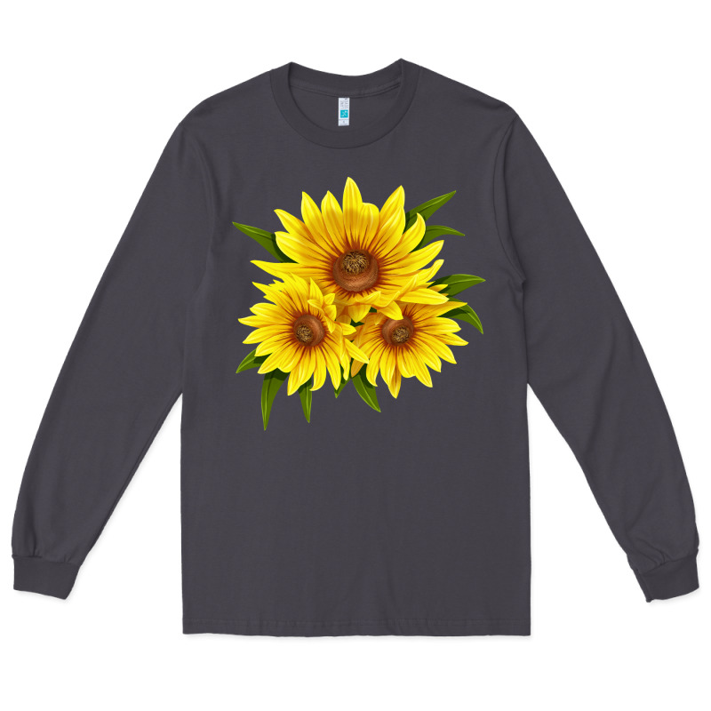 Maximillian Perennial Sunflower Long Sleeve Tee by LillyAllenDesigns | Teevron