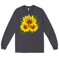 Smoke maximillian perennial sunflower Long Sleeve Tee - LillyAllenDesigns