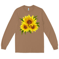 Toasted Coconut maximillian perennial sunflower Long Sleeve Tee - LillyAllenDesigns