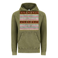 Vintage Olive christmas mistletoe and stripes seamless pattern Vintage Hoodie - BundleAndBundleShop