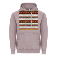 Vintage Zinc christmas mistletoe and stripes seamless pattern Vintage Hoodie - BundleAndBundleShop